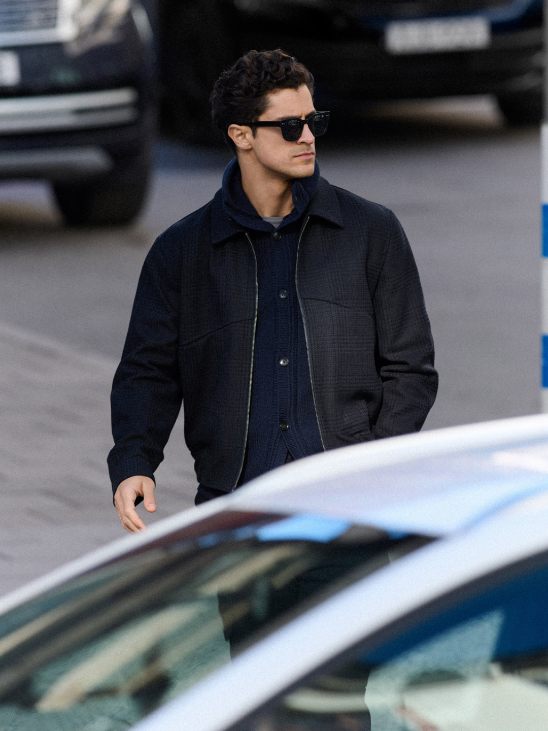 man in bomber jacket